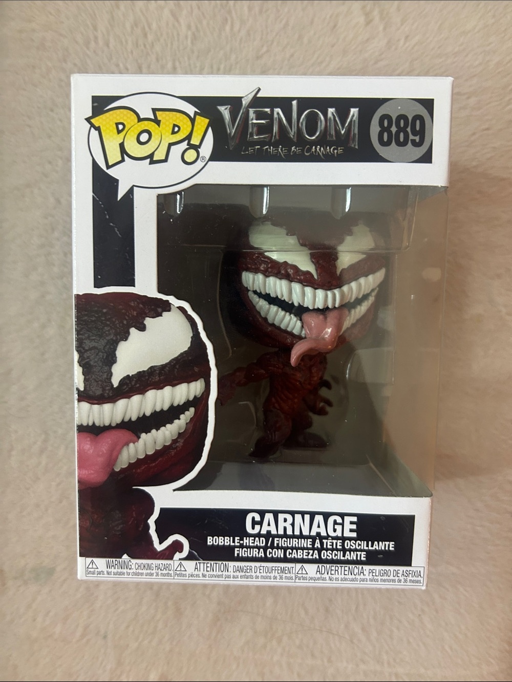 Funko Pop! Carnage Vinyl Figure - Red, White & Pink